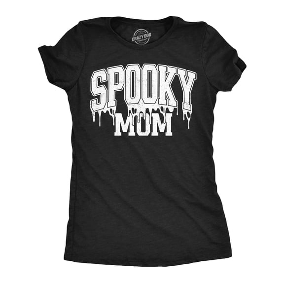 Womens Funny T Shirts Spooky Mom Sarcastic Halloween Tee For Ladies Womens Graphic Tees