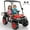 Red, variant on East doll 24V Power Ride on Toys for Big Kids, 2 Seater Ride on UTV with Ceiling&Rear Bed, 4WD Electric Car with Remote Control, Music/Story/Bluetooth, 3-8Y, White
