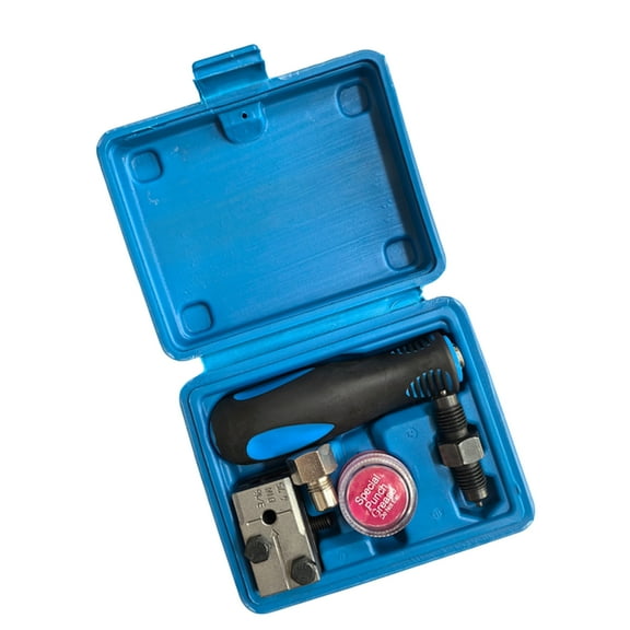 BIBABLYKE 3/16in 4.75mm Manual Tubing Flaring Tool Set Car Brake Line Flaring Device Universal Double Flare Tool with Storage Box
