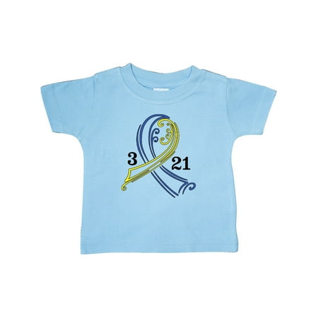 

Inktastic Down Syndrome Ribbon 3 21 Gift Baby Boy or Baby Girl T-Shirt