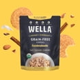 thumbnail image 2 of Wella Grain Free Cereal Oatmeal Alternative – Organic Cereal, Vegan High Protein Gluten Free Superfood – Paleo Plant-Based Non-GMO – Low in Net Carbs – Multi-Serve 12.8 oz. Pouch (Snickerdoodle), 2 of 8