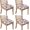 Pioneer Flower-27, variant on Pioneer Flower Seat Covers for Dining Room Chairs Set Of 4,Stretch Printed Washable Chair Seat Cover with Elastic Ties and Button,Removable Waterproof Couch Cushion Covers