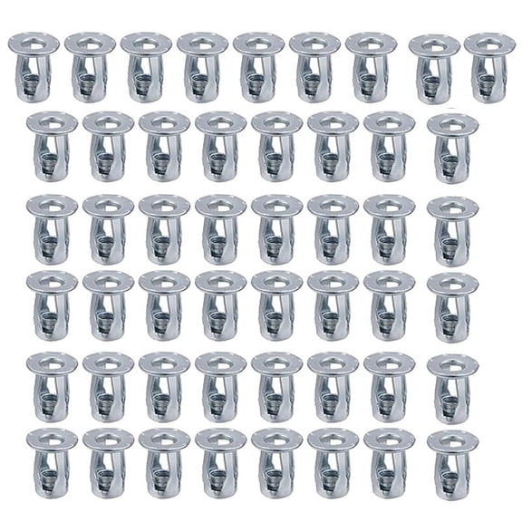 IMCBSTT 50 Pcs Jack Flange Short Nuts Petal Nuts Expansion Nuts for 4x20 Petal Nuts Hollow Wall Iron Skin Line