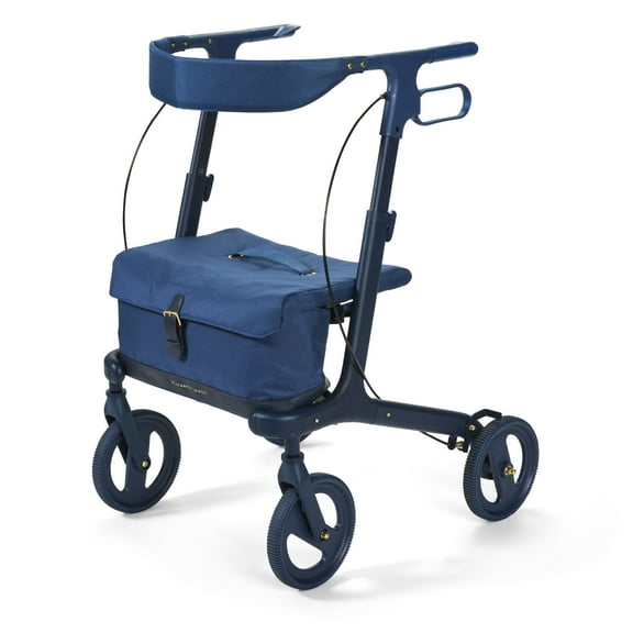Sharper Image® Deluxe Rolling Walker with Seat and 8-inch Wheels, 300 lb Capacity
