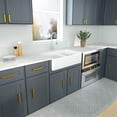 thumbnail image 2 of 32" L x 20" W Ceramic Double Basin Farmhouse Kitchen Sink with Basket Strainer, 2 of 7