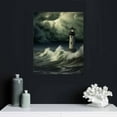 thumbnail image 4 of COMIO Lighthouse Canvas Wall Art Picture 16x20in for Living Room Bedroom White, 4 of 4