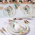 thumbnail image 3 of Easter Cloth Napkins, Spring Colorful Bunny Eggs Flower Wood Grain Washable and Reusable Dinner Napkins Set of 6, Table Napkin for Kitchen Party Birthday Wedding Hotel Housewarming 20"x20", 3 of 9