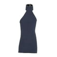 thumbnail image 4 of Vestido elástico para niña a escala 1/12, mini muñeca, vestido informal en miniatura para muñeca femenina de 6'', accesorios para el cuerpo de Azul oscuro, 4 of 8