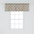 thumbnail image 2 of Ambesonne Geometric Window Valance, Eastern Look Mosaic Tile, 54" X 18", Tan Brown Sage Green, 2 of 3