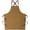 Brown, variant on Chef Aprons for Women Men with Large Pockets, Cotton Canvas Cross Back Water Repellent Work Apron, Size M to XXL (Black)