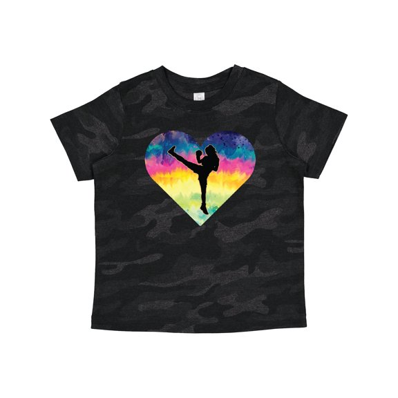 Inktastic Kickboxing Muay Thai Martial Arts Girls Toddler T-Shirt