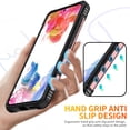 thumbnail image 4 of for Samsung Galaxy S25 Case, with Magnetic Car Mount Function, Military Grade Shockproof Non-Slip Case Built-in 360° Rotate Ring Stand for Galaxy S25 - Rosegold, 4 of 9