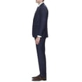 thumbnail image 3 of DTI GV Executive Men's Suit Two Button 2 Piece Modern Fit Jacket Pants Birdseye French Blue, 3 of 4