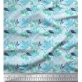 thumbnail image 1 of Soimoi Cotton Duck Fabric Curve Diamond,Berries & Autumn Leaves Printed Fabric 1 Yard 42 Inch Wide, 1 of 3