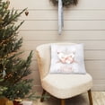 thumbnail image 4 of Ganfancp Oro y Blanco Feliz Navidad Pillowcovers 18X18 Pulgadas de Melocotón-Piel-Como Tela Pillowcase Navidad Decoración Fiesta de Invierno Decoración para Sofá Sofá Liquidación 1X Funda de Almohada, 4 of 5