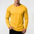 thumbnail image 6 of Samdudou Mens T Shirts Long Sleeve Crewneck Casual Basic Tees Everyday Layering Undershirts Lightweight Athletic Training Tops Classic Daily Workout Pullover Apparel, 6 of 6