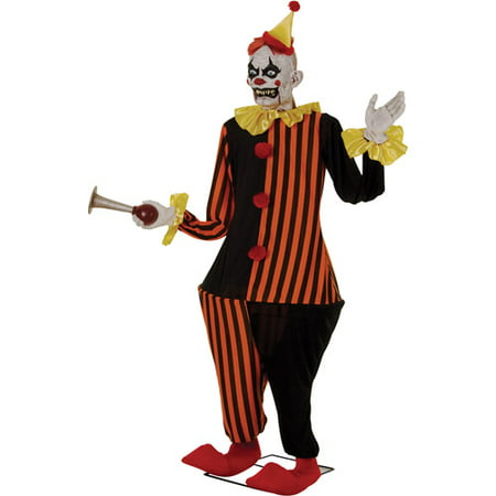 6' Life-Size Animated Evil Halloween Clown Decoration