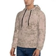 thumbnail image 3 of Uemuo Rose Gold Marble Texture Pattern Men's Hoodie - Casual Pullover Hoodie with Kangaroo Pocket, Stylish Hooded Sweatshirt for Everyday Wear-X-Large, 3 of 7