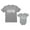 Gray, variant on Gun and Son of a Gun Daddy and Me Matching Set T-Shirt & Bodysuit Outfits Dad Navy X-Large / Son Navy Newborn (0-3M)