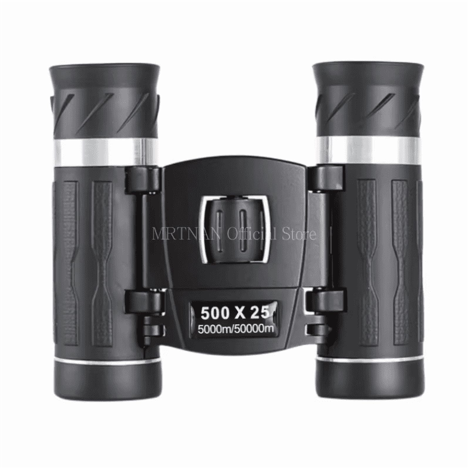 500x25 Zoom Portable Powerful Binoculars Long Range Telescope Folding Binoculars for Hunting Camping Travel