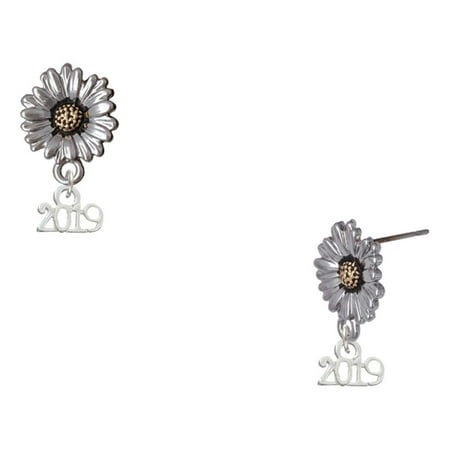 Delight Jewelry Silver-tone Mini Year 2019 – Two-tone Daisy Flower Post Earrings Delight Jewelry Silver-tone Mini Year 2019 – Two-tone Daisy Flower Post Earrings