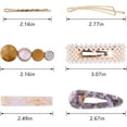 thumbnail image 3 of 20Pcs Pearl Hair Clips - Fashion Pearls Barrettes in 6 Colors, 3 of 5
