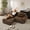 Brown, variant on AOOWOW Boneless Couch Modular Sectional Sofa 82" Loveseat, Tufted Corduroy Sectional Couches for Living Room, 2-Seater Floor Sofa with Anti-Slip, No Assembly, Camel