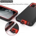thumbnail image 4 of Compatible with Samsung Galaxy A02s Case,with Screen Protectors,Heavy Duty Rugged Shockproof Full Body Protection Kickstand Case with Belt Clip Holster for Samsung Galaxy A02s (Black), 4 of 5