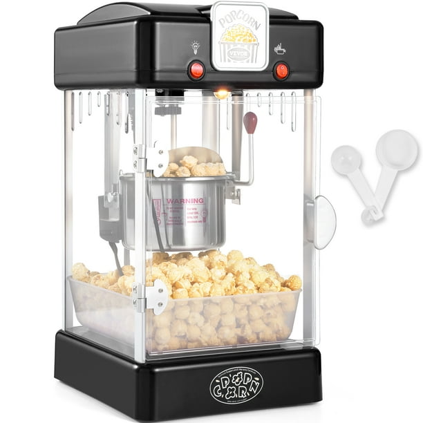 Máquina para hacer palomitas de maíz VEVOR de sobremesa, 300 W, 75 g, color negro