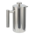 thumbnail image 3 of NFTIGB 1000ML Stainless Steel French Press Coffee Maker, Double Wall Hand Brewed Tea Pot and Milk Frother, 34 Ounces (1000 ml), Silver, 3 of 9