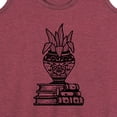 thumbnail image 3 of Instant Message - Stack Of Books With Plant - Women's Racerback Tank Top, 3 of 6