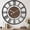 Black Walnut-14 Inch, variant on Black Roman 16 Inch Metal Decorative Wall Clock