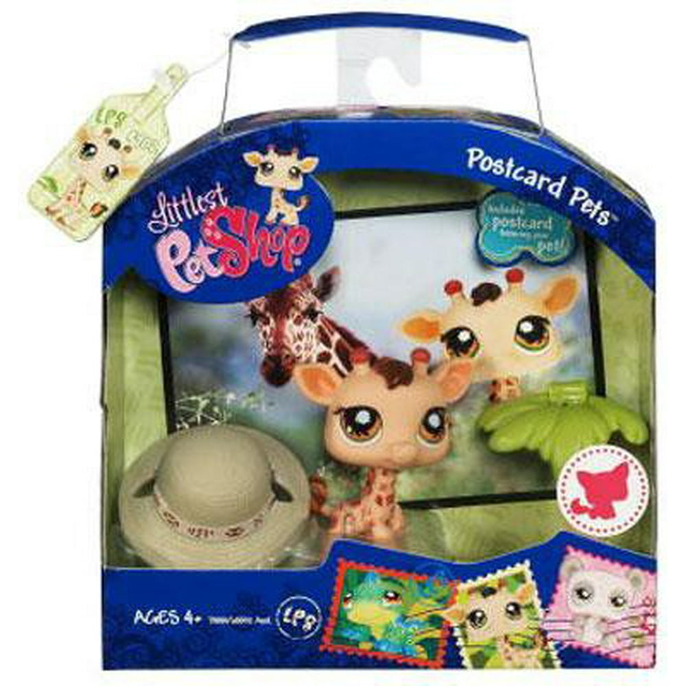 Littlest Pet Shop Postcard Pets Series 1 Giraffe Figure - Walmart.com
