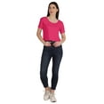 thumbnail image 2 of Inkmeso Regular Street Style Crop Top Scoop Neck Tee For Womens Cotton Tshirt, 2 of 7