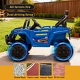 thumbnail image 5 of 12V Powered Ride on Car UTV, Kids Ride on Toys for Toddlers Ages 3-5, Ride on Vehicles with Remote Control, Bluetooth, Music, 4 Wheels Suspension, Electric Cars for Kids Boys Girls, Blue, 5 of 13