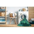 thumbnail image 2 of Ahgly Company Machine Washable Indoor Round Transitional Medium Teal Green Area Rugs, 8' Round, 2 of 7