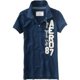 thumbnail image 1 of Aeropostale Aero 87 Polo para mujer, azul, pequeño, 1 of 1