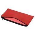 thumbnail image 3 of Unique Bargains Waterproof Zipper Bag Leatherette Compact Bills Pencil Pouch Red, 3 of 6