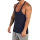 thumbnail image 2 of Camisetas de entrenamiento para hombre, sin mangas, espalda cruzada, camisetas casuales para hombre, T37A Azul Marino XL Azul Marino XL Xishao ropa, 2 of 2