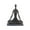 Black Solid Yoga 9" x 5" x 11", variant on 6" x 18" Brass Polystone Yoga Sculpture, by DecMode