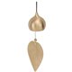 thumbnail image 1 of Campana colgante de metal con forma de hoja que cae, decoración para exteriores, sonido claro, colgante para balcón, porche, interior, 1 of 7