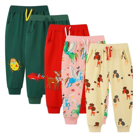 

KYAIGUO Toddler Boys Girls Sweatpants Active Joggers 2-7 Years Casual Active Playwear Sweats Pants