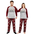 thumbnail image 4 of LuLiaMenton Christmas Family Pajamas Sleepwear Set, Reindeer Plaid Men's L, 4 of 5