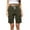 Army Green, variant on Women's Bermuda Shorts Plus Size Long Comfy Cotton Sweat Shorts Summer Knee Length Lounge Shorts with Pockets White 3XL