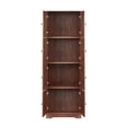 thumbnail image 4 of Royard Oaktree Freestanding Tall Hallway Storage Cabinet with Doors, Wood, Walnut, 4 of 6