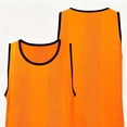 thumbnail image 4 of QSAWXQZ Kids' Soccer Training Tank Crew Neck Sleeveless Mesh Scrimmage Jersey Pullover Top 5-12 Years, 4 of 5