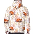 thumbnail image 7 of Lsque Cute Sleepy Fox Pattern Casual Men's Hoodie,Hooded Sweatshirt with Kangaroo Pocket,Pullover Hoodie-XX-Large, 7 of 7