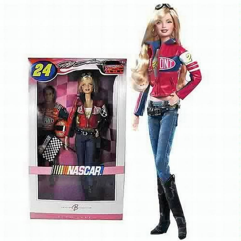 Mattel Nascar Barbie 24 Jeff Gordon Racing Doll Set Walmart