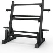 Dumbbell Rack Multifunctional Weight Stand for Home Gym Suitable for Storage of Dumbbell, Weight Plates, and Curl Bar