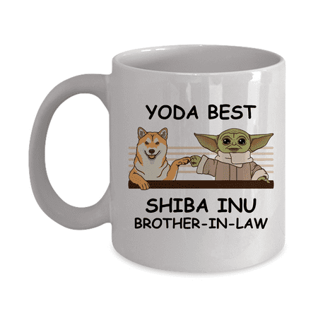 

Yoda Best Shiba Inu Papa - Novelty Gift Mugs for Dog Lovers - Co-Workers Birthday Present Anniversary Valentines Special Occasion Dads Moms Family Christmas - 11oz Funny Coffee Mug